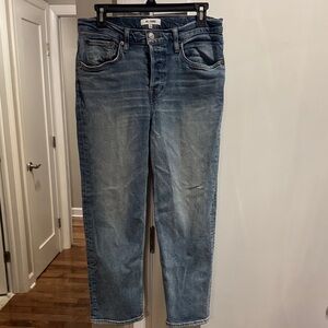 Re/Done Vintage Wash Straight Leg Jeans
